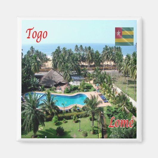 zTG006 LOME' Togo, Afrika, Fridge Magneet (Voorkant)