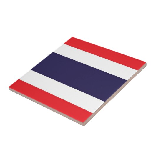zTH001 Thaise VLAG Thailand, Tegeltje (Zijkant)