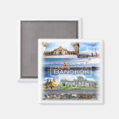 zTH003 mozaïek van BANGKOK, Thailand, Azië, Fridge Magneet (Voorkant / Achterkant)