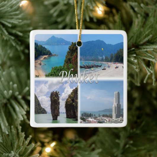 zTH004 PHUKET, Thailand, Azië, Keramisch Ornament (Boom)