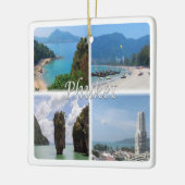 zTH004 PHUKET, Thailand, Azië, Keramisch Ornament (Links)