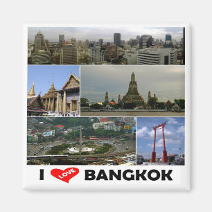 zTH005 i love Bangkok, Thailand, Azië, Fridge Magneet