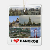zTH005 i love Bangkok, Thailand, Azië, Keramisch Ornament (Links)