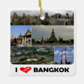 zTH005 i love Bangkok, Thailand, Azië, Keramisch Ornament (Voorkant)