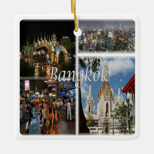 zTH008 mozaïek van BANGKOK, Thailand, Azië, Keramisch Ornament (Voorkant)