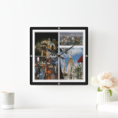 zTH008 mozaïek van BANGKOK, Thailand, Azië, Vierkante Klok (Huis)