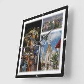 zTH008 mozaïek van BANGKOK, Thailand, Azië, Vierkante Klok (Hoek)