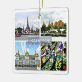 zTH009 collage of BANGKOK, Thailand, Azië, Keramisch Ornament (Links)