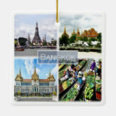 zTH009 collage of BANGKOK, Thailand, Azië, Keramisch Ornament (Achterkant)