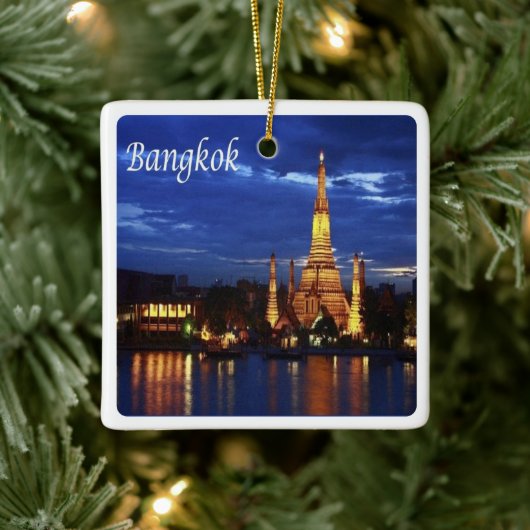 zTH016 BANGKOK by nigth, Thailand, Azië, Keramisch Ornament (Boom)