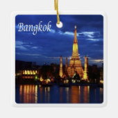 zTH016 BANGKOK by nigth, Thailand, Azië, Keramisch Ornament (Voorkant)