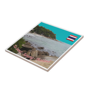 zTH021 KO SAMET bij Rayon, Thailand, Azië, Tegeltje