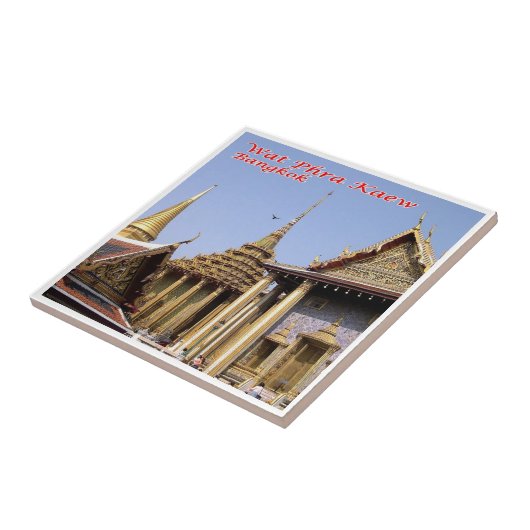 zTH032 WAT PHRA KAEW, Thailand, Tegeltje (Zijkant)