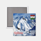 ZTJ004 MINING in Tadzjikistan, Azië, Fridge Magneet (Voorkant / Achterkant)