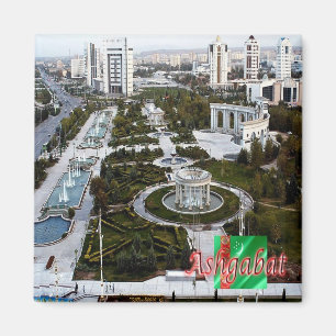 zTM006 uitzicht ASHGABAT, Turkmenistan Asia, Fridg Magneet