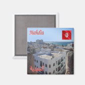 ZTN009 MAHDIA, Tunesië, Afrika, Fridge Magneet (Voorkant / Achterkant)
