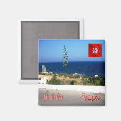 ZTN011 MAHDIA, Tunesië, Afrika, Fridge Magneet (Voorkant / Achterkant)