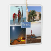 zTN017 DJERBA, Mosaic, Tunesië, Afrika, Keramisch Ornament (Rechts)