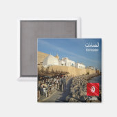 zTN019 HAMMAMET EL-AhMĀMĀMĀT, Tunesië, Fridge Magneet (Voorkant / Achterkant)