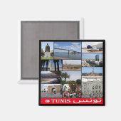 zTN020 TUNIS, Mozaïek, Tunesië, Afrika, Fridge Mag Magneet (Voorkant / Achterkant)