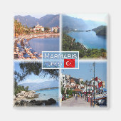 ZTR003 MARMARIS, Turkije, Europa, Fridge Magneet (Voorkant)