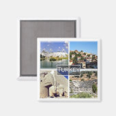 ZTR004 Turkije, Europa, Fridge Magneet (Voorkant / Achterkant)