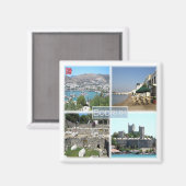 zTR005 BODRUM, Turkey, Europe, Fridge Magneet (Voorkant / Achterkant)