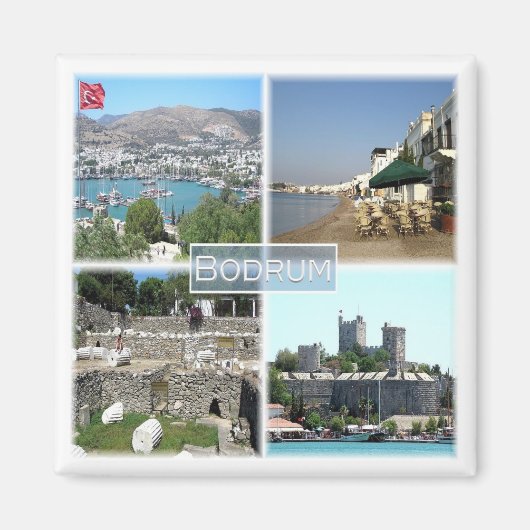 zTR005 BODRUM, Turkey, Europe, Fridge Magneet (Voorkant)