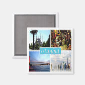 zTR006 ISTANBUL, Turkije, Europa, Fridge Magneet (Voorkant / Achterkant)