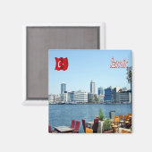 zTR007 SMYRNA, Turkije, Europa, Fridge Magneet (Voorkant / Achterkant)