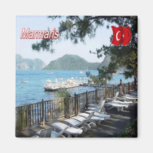 ZTR008 MARMARIS, Turkije, Europa, Fridge Magneet