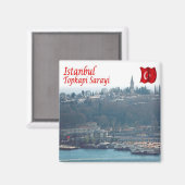 zTR009 ISTANBUL TOPKAPI, Turkije, Europa, Fridge Magneet (Voorkant / Achterkant)