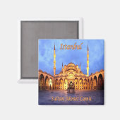 zTR010 ISTANBUL SULTANAHMET CAMII, Turkije, Fridge Magneet (Voorkant / Achterkant)