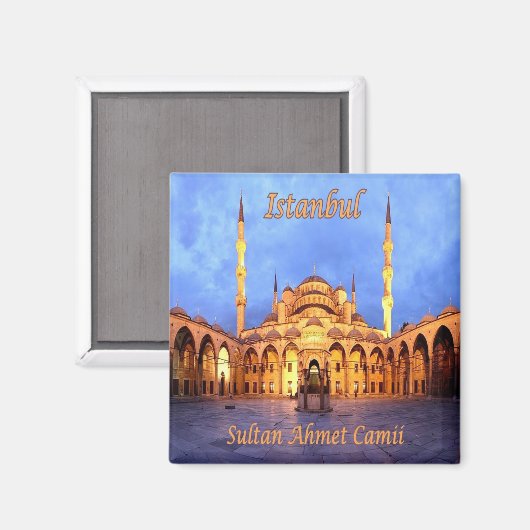 zTR010 ISTANBUL SULTANAHMET CAMII, Turkije, Fridge Magneet (Voorkant / Achterkant)