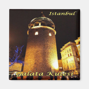 zTR015 ISTANBUL GALATA 's nachts, vriend Magneet