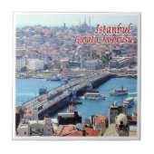 zTR016 ISTANBUL GALATA BRIDGE, Turkije, Tegeltje (Voorkant)