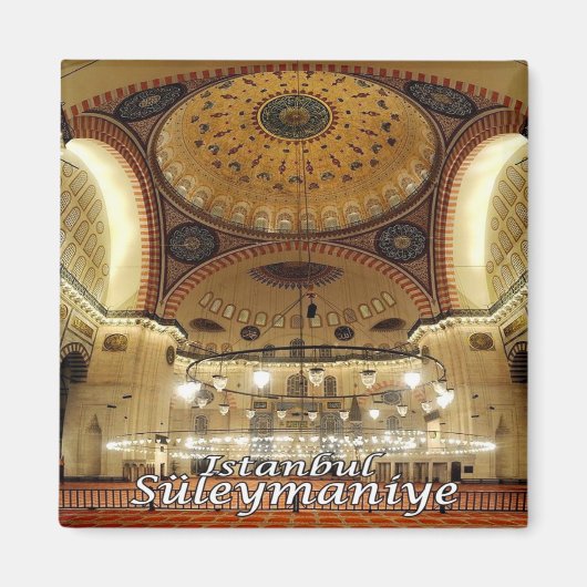 zTR017 BASILICA SULEIMAN, Istanbul, Turkije, Fridg Magneet (Voorkant)