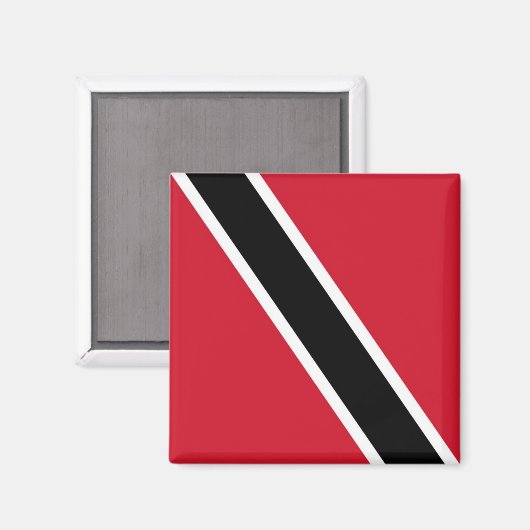 zTT001 TRINIDAD en TOBAGO, Vlag, Amerika, Fridge Magneet (Voorkant / Achterkant)
