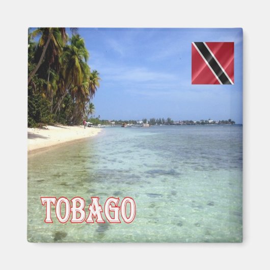 ZTT008 TOBAGO, Trinidad en Tobago, Fridge Magneet (Voorkant)