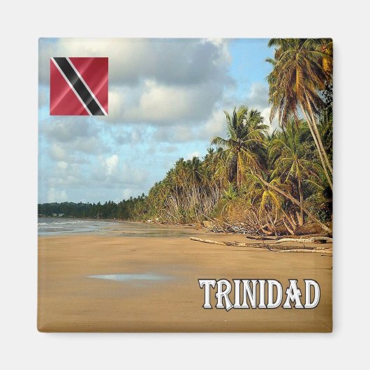 zTT009 TRINIDAD, Mayaro Beach, Fridge Magneet (Voorkant)
