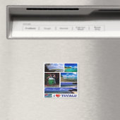 zTV003 TUVALU I LOVE, Mosaic, Oceania, Fridge Magneet (Insitu (Vaatwasser))