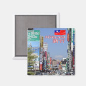 ZTW003 HSINCHU, Taiwan Formosa, Fridge Magneet (Voorkant / Achterkant)
