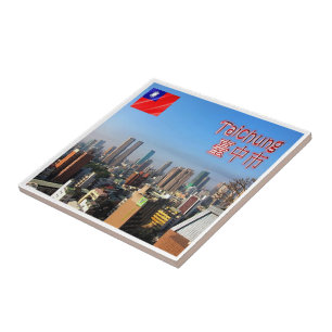 zTW006 TAICHUNG-Stad, Taiwan Formosa, Tegeltje