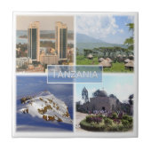 zTZ016 TANZANIA, Mozaïek, Afrika, Tegeltje (Voorkant)