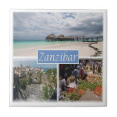 zTZ017 ZANZIBAR, Mozaïek, Tanzania, Afrika, Tegeltje (Voorkant)