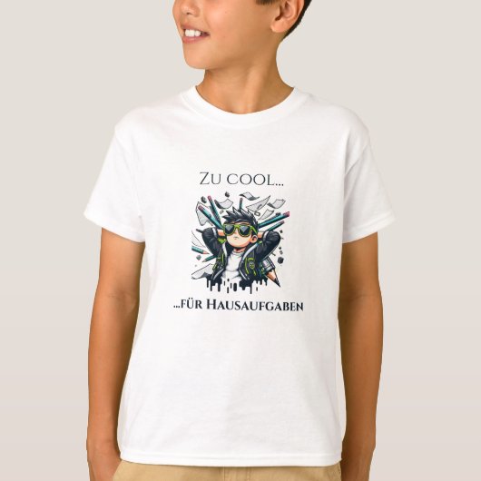Zu cool t-shirt (Voorkant)