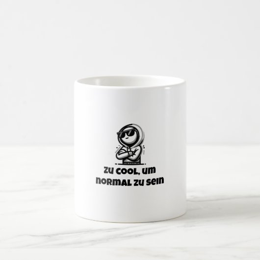 Zu cool, um normal zu sein koffiemok (Center)