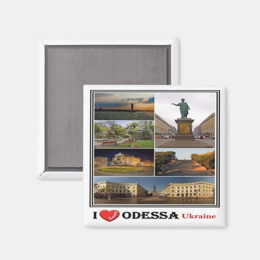 zUA003 ODESSA I LIVE, Ukraine, Europe, Fridge Ma Magneet (Voorkant / Achterkant)