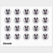 ZuBella Blue Heeler Hondenliefhebbers Ronde Sticker (Vel)