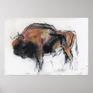 Zubre Bialowieza Poster